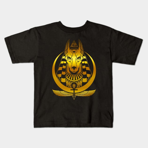 Anubis Kids T-Shirt by OccultOmaStore